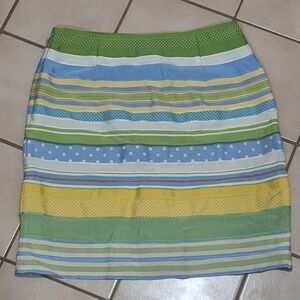 J.McLaughlin Striped Pencil Skirt Size 6 – Made in USA